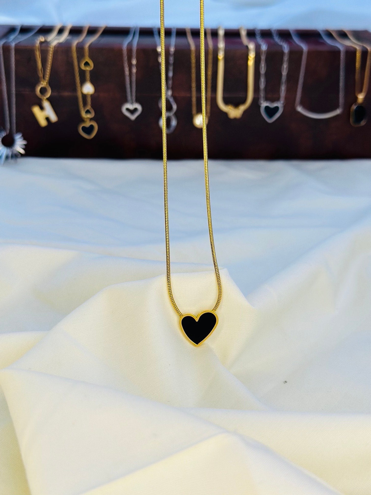 Black Heart Pandent (small)