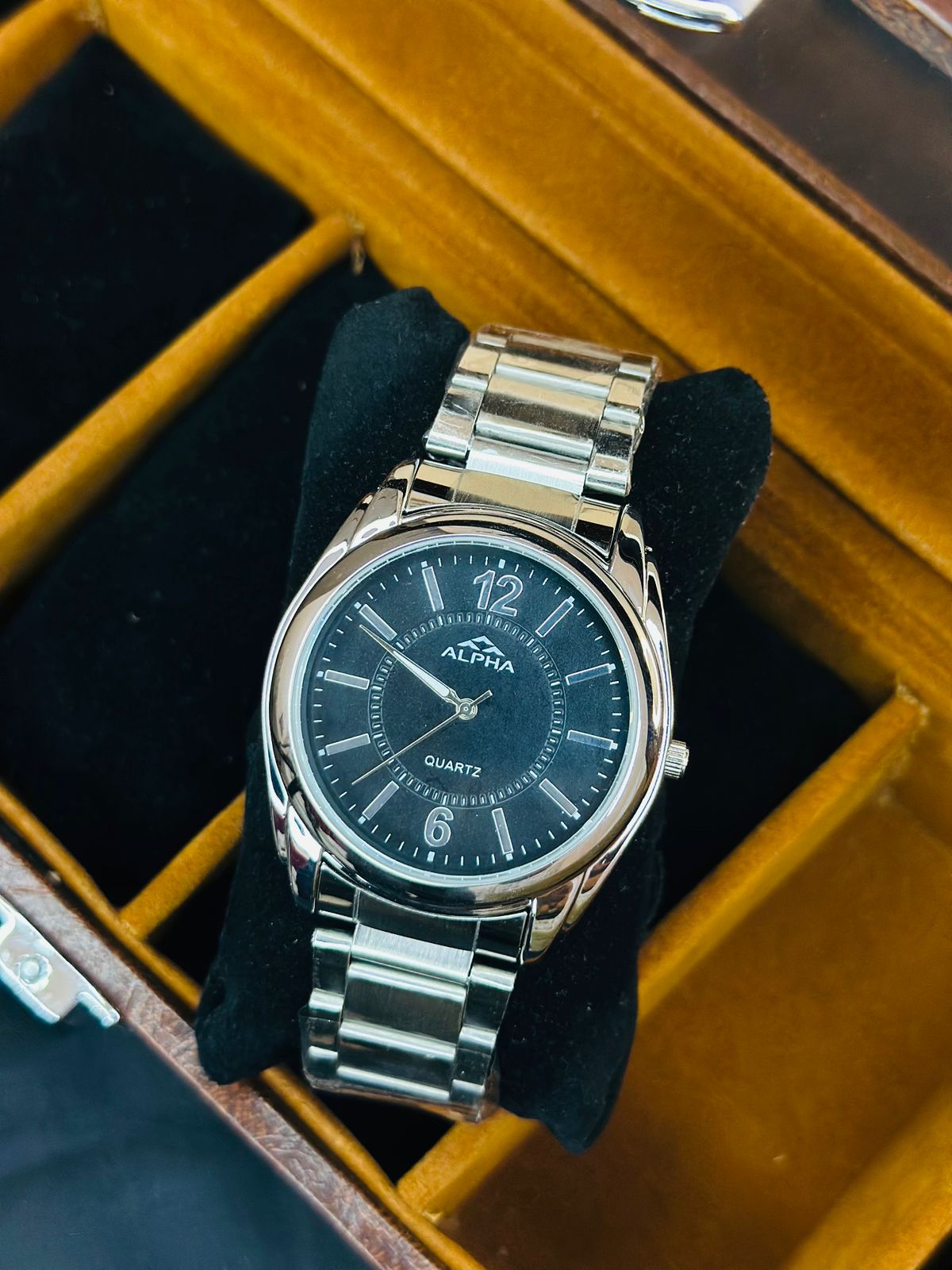 Alpha stainlees steel watch