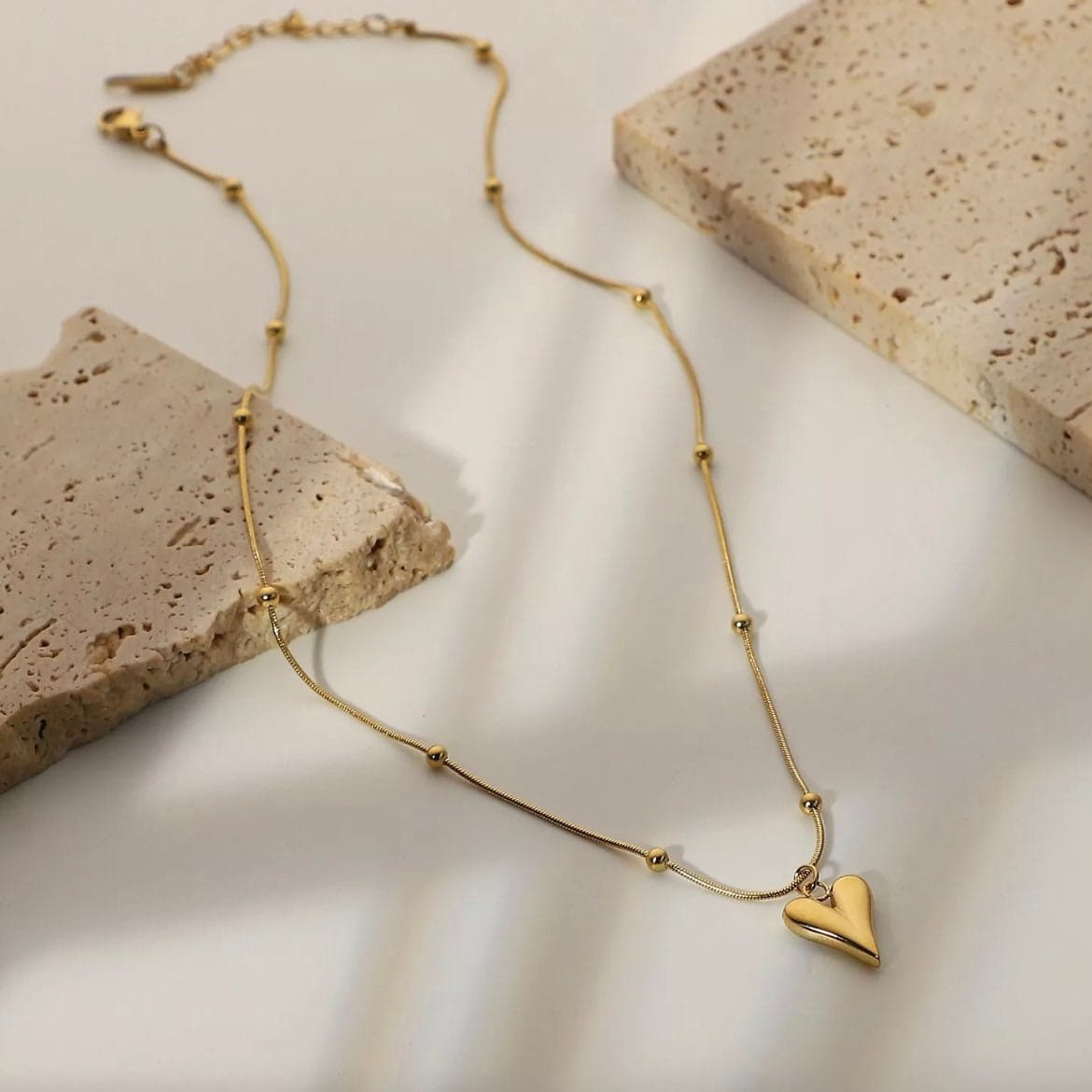 Heart pendant with ball chain