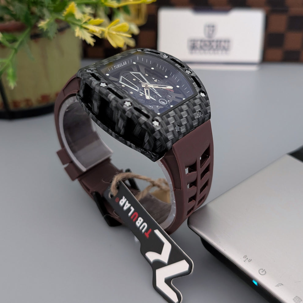 R.M watch with box & bag.