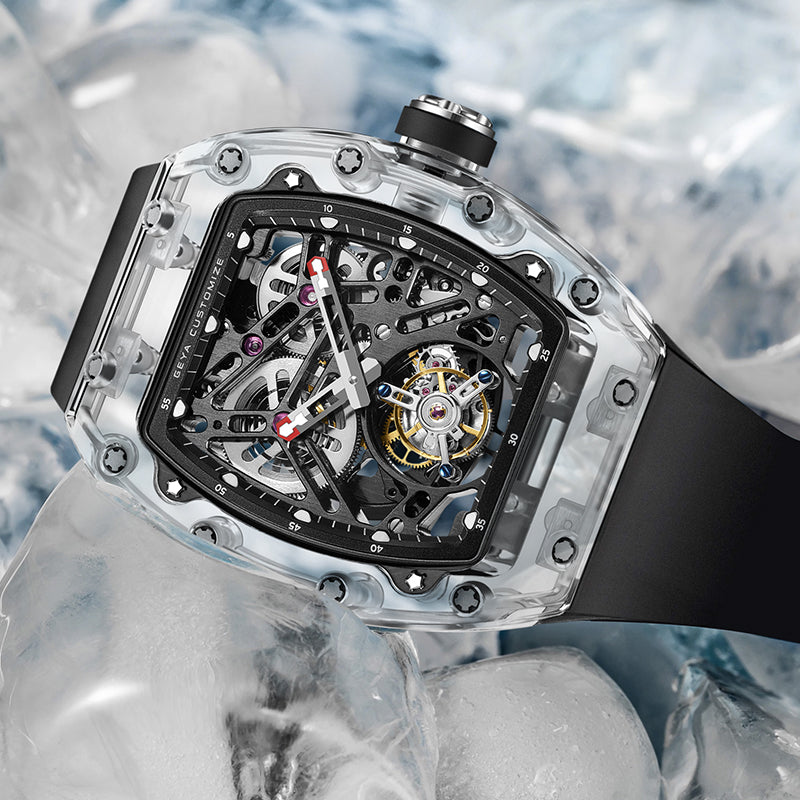 R.M watch with box & bag.