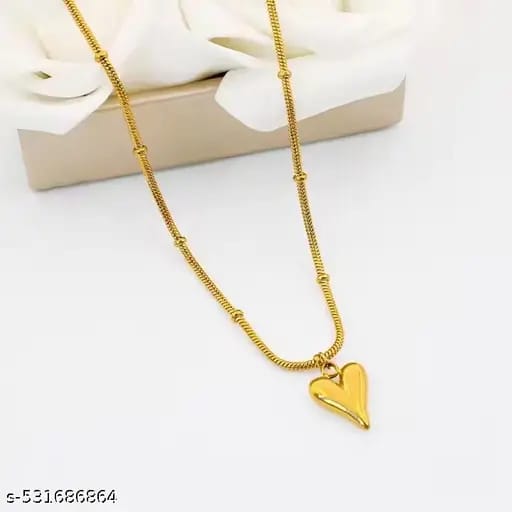 Heart pendant with ball chain