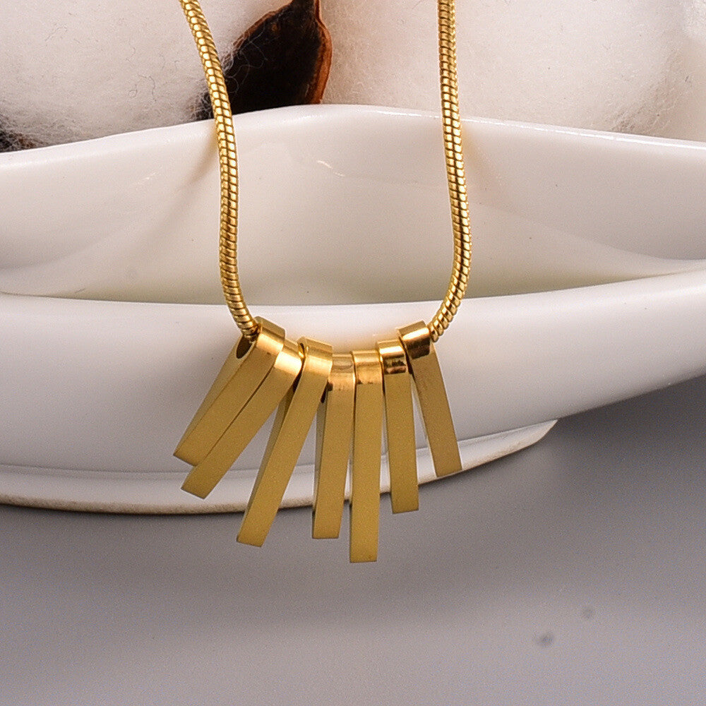 Golden bars pendant
