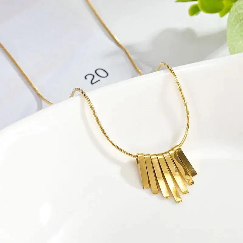 Golden bars pendant