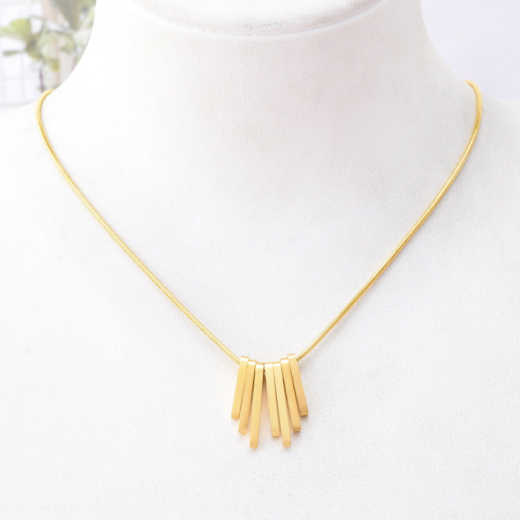 Golden bars pendant